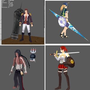 Fate Character Models for my Upcoming Fate/Map Project