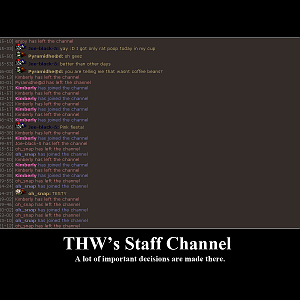 Behold our magnificent staff channel.