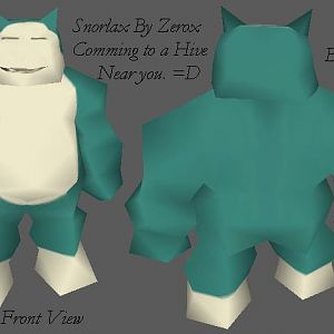 Snorlax

This is my Snorlax model I made about a week ago I just haven't taken the time to add his claws to his feet and his hands. After that he wi
