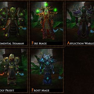 Current Intelligence Classes (Shaman, Mage, Warlock, Priest)