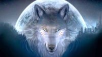 Awesome Animated Art Wolf HD Wallpaper