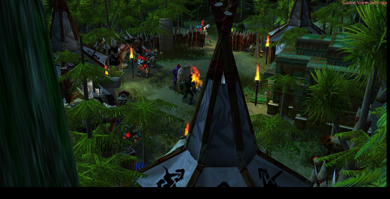 For the Voodoo screenie. Cinematic scene featuring a troll village :3