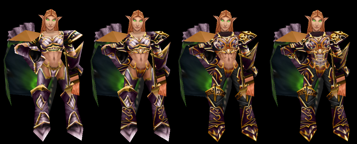 Illidari Heartseeker armor upgrades

After finding out that the berserk upgrade is best done with triggers and the trigger to do so is easily modify