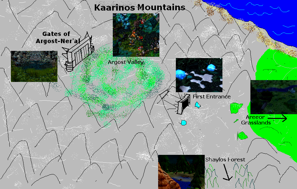 |===|Map of the Kaarinos Mountains |===|

Without Photoshop, I can only make it this quality using paint and PhotoPad Editor, but it actually doesn'