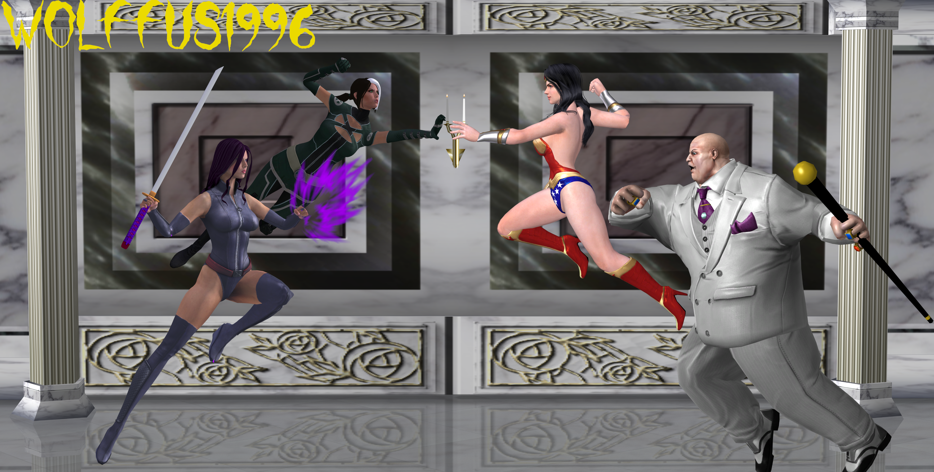 Psylocke and Rogue vs Kingpin and Wonder Woman.png