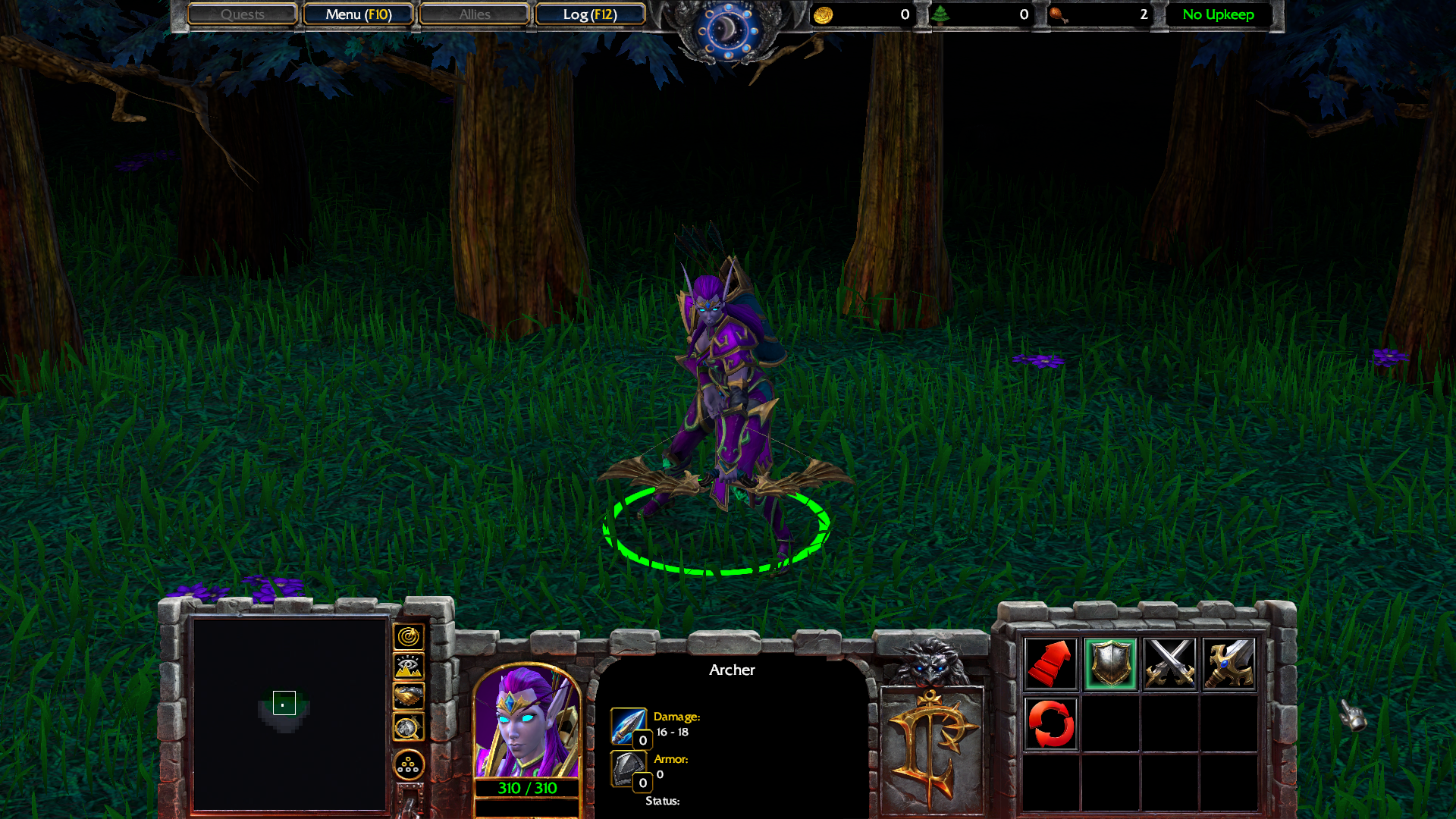 warcraft 3 night elf archer