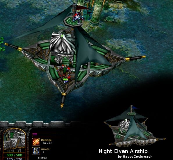 Night Elven Airship | HIVE