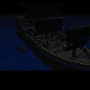 A Pirate ship, also made completly of blizzard models.