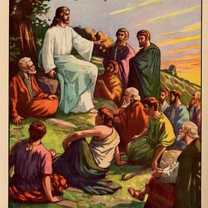 jesus teaching how to pray