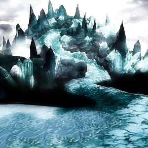Dark ice Mountain