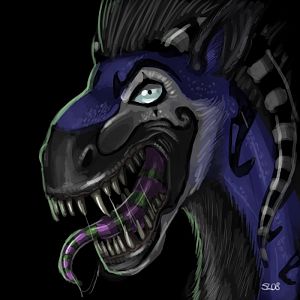 Freekazaur Portrait, fan art for Freakzter/freekazaur. Made in OC.