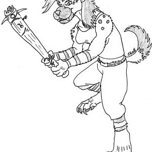 Batterup, GRAELWAWL! Made with pen.