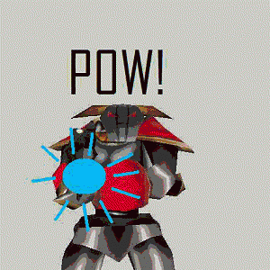 The BRON robot firing his gun! :D I made this picture.