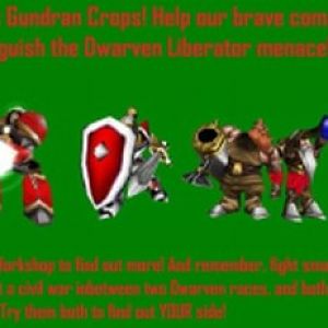 JOIN GUNDRA! Three-quarters, then halved, then three-quartered again from the original image.