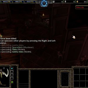 MansionMurderer - SpectateMode

Once you die or manage to escape, you still have many things you can do!
You can spectate other players. Press Left