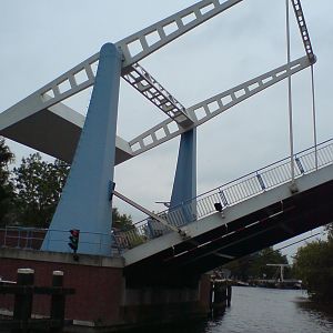 A typical bascule bridge.