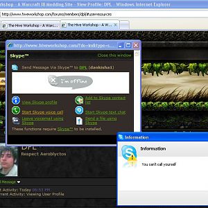 It says ''You can't call yourself''
Well I often call myself DPL or Daniel or Dankisha... Skype is strange somethimes...