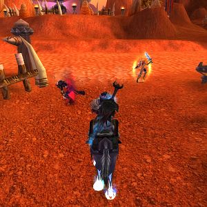 Here two ppl are dueling in front of me
