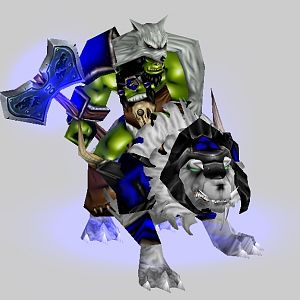 Mounted Durotan. I used Sellenisko's "Armored wolf" so the hero differs from the rest of the wolfriders.
