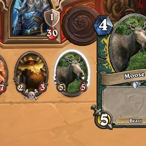 Moose. Reference to Ralle Card.