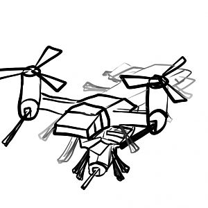 Scorpion Gunship

VTOL

Armed with (When deployed,Scorpion Mode):
3 Explosive cannons
2 Frontal Laser Cannons (used for anti air, able to shoot