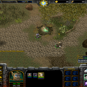 This dig spot has already had its treasure claimed. Follow the footprints to find out who has taken it