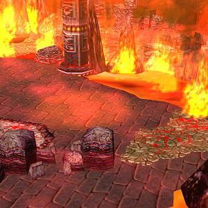 A room in the Fire Temple....