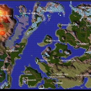 World map for good and evil