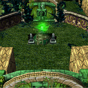 Forest temple entrance