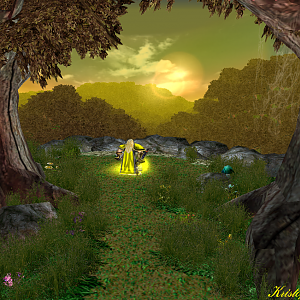 In front the impenetrable forest, In back the opaque darkness...