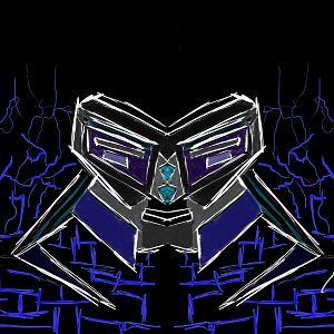 Robot,Mirror painting