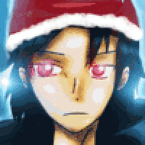 Hayate - Added Christmas hat