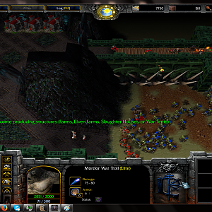 Wall of Gorgoth Pass with Cave: Archers can be be trained in the cave base and garrisoned on the wall.