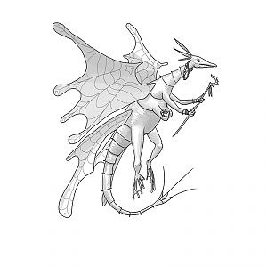 faerie dragon hero, concept art