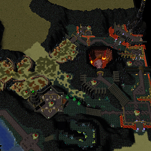 Northern Mordor: A desolate and volcanic region.