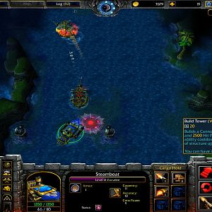 Build Tower ability

A new ship, dwarfen steamboat can assist the defense of the team by building towers, to prevent effective pushing and protect t