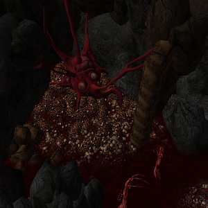 Creature that lurks deep beneath the Stonehaven Catacombs. He feeds on death and decay.
