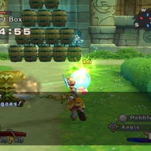 Dawn of Mana - Battle Arena, When Keldy attacks it.