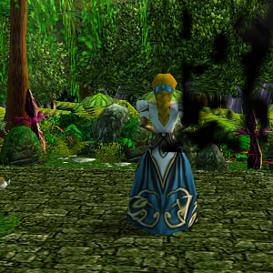 A girl strolling