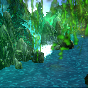 Turquoise waterfall