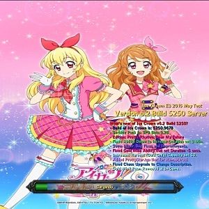 E3 2016 May Test Release - Build 5250 Loading Screen featuring "Aikatsu! Photo on Stage!!"
