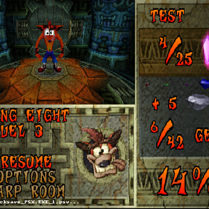 Crash Bandicoot 2: Cortex Strikes Back - Late Beta - Only i played this game, and it's some bugs on Hang Eight Level 3.