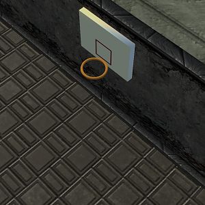 B Ball Hoop Wall