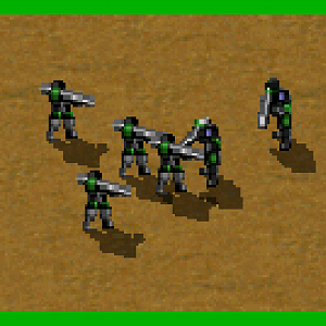 A squad of Rocket Infantries.

Credits to Tiberian Sun (Firestorm), Red Alert 2 (Yuri's Revenge) and C&C: Reloaded