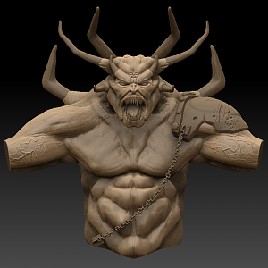 Greater Daemon bust