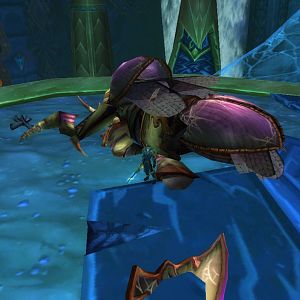 Anub'Arak dead carapace lying behind me. Now he can rest without the voice of the Lich King in his head