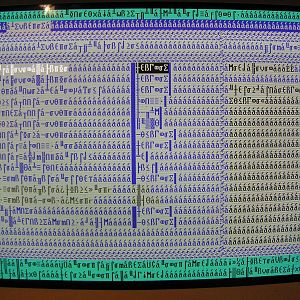 BIOS Moonrunes

When your BIOS looks like this you *might* have a small problem...