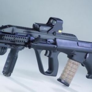 Steyr AUG A3 with a different scope, caliber 5.56x45mm