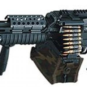 FN M249 Special Purpose Weapon, caliber 5.56x45 or 7.62x51mm I forgot which