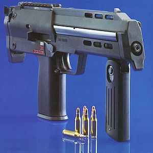 HK MP7 alternate view with 20 round magazine